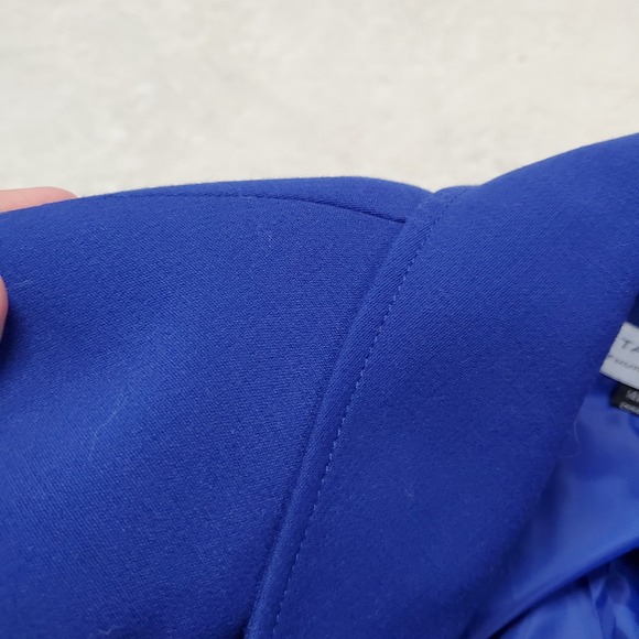 Tahari ASL Royal Blue 3/4 Sleeve Long Blazer Jacket Plus Size 14W Office Classic - Picture 2 of 10